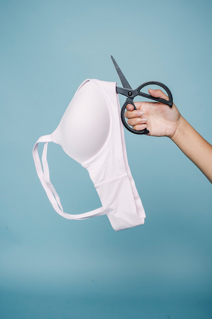 cutting bra with scissors