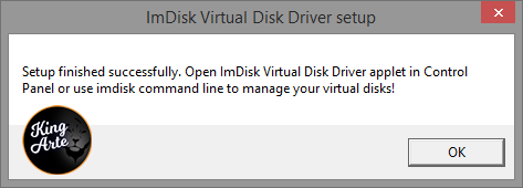 Instalação do ImDisk