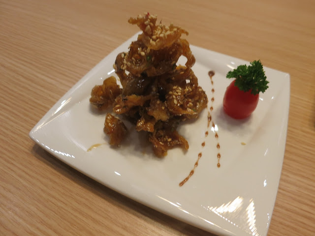 Crisp-fried Dried Fish Tossed with Sweet and Spicy Sauce