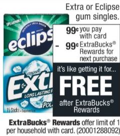 print Extra Gum Single Packs coupons