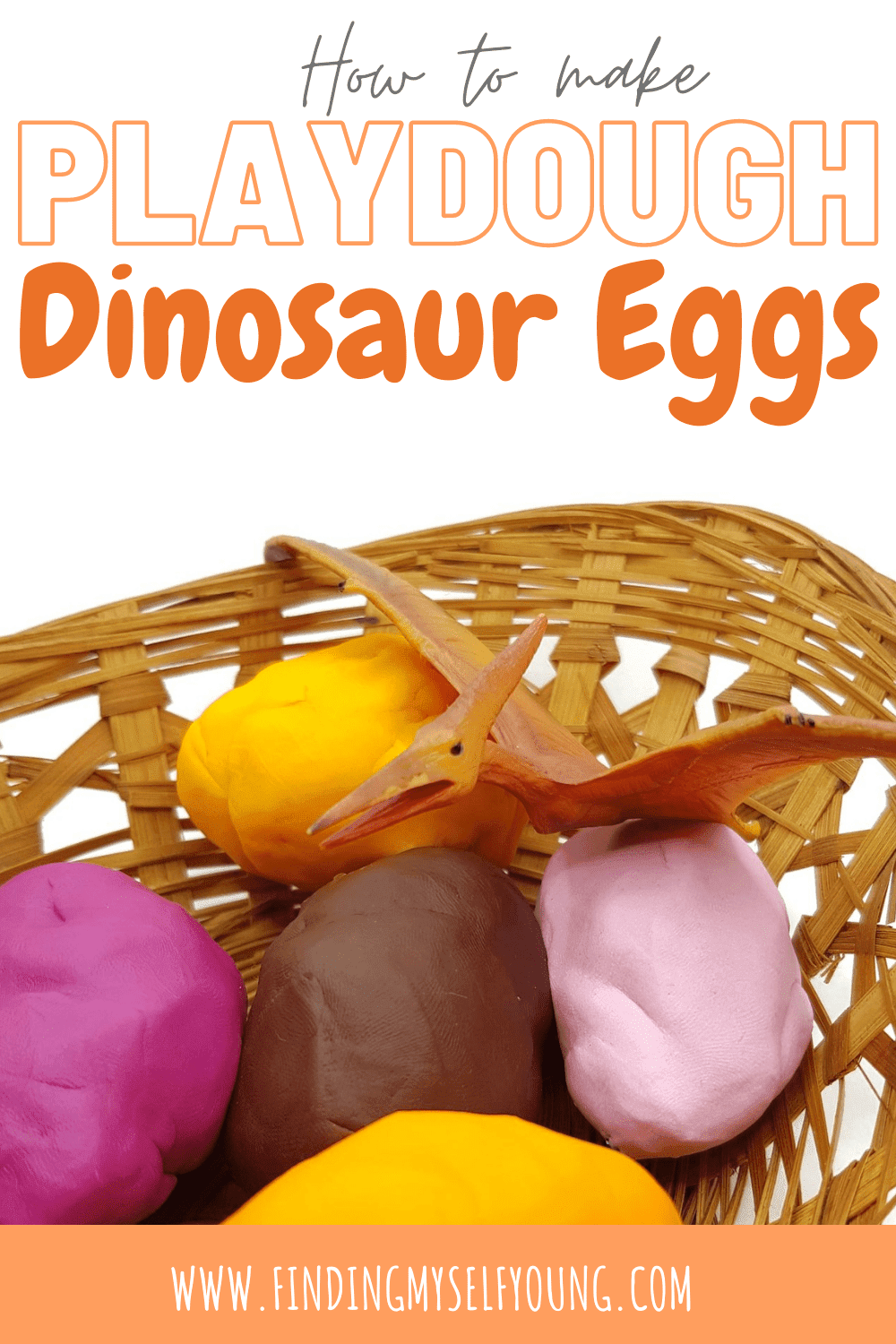 how to make playdough dinosaur eggs