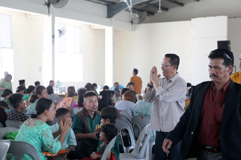 AMSAKAR AHMAD HADIRI PESTA ULTAH TOGA SIRAIT SEKTOR SEI BEDUK