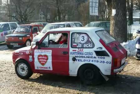 Take for example this Fiat 126p rally car