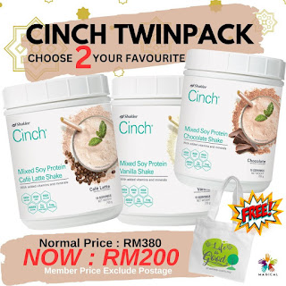 Cinch Shake Shaklee Twinpack Promosi Puasa Mac 2023 RM200