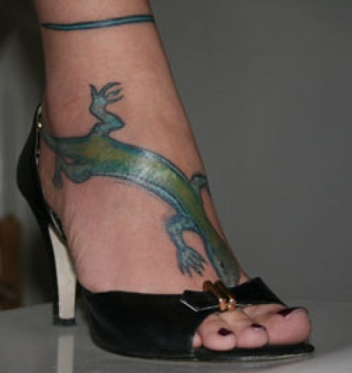 Crazy Tattoos lizard tattoo
