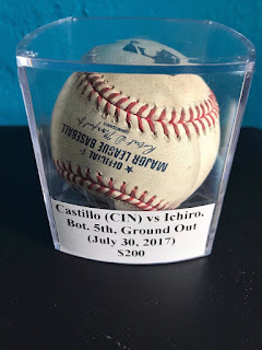 mlb authentic game used ichiro ball