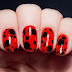 Ladybird Inspired Nail Art