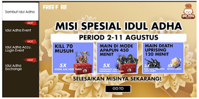 Cara Dapetin Common Exchange Token dan Sheep badge di Event Idul Adha Free Fire