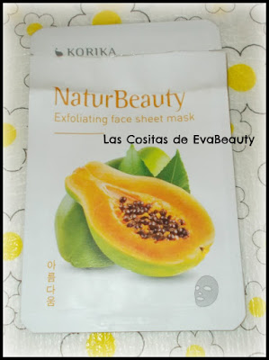 mascarilla facial exfoliante de papaya korika cosmetica coreana notino