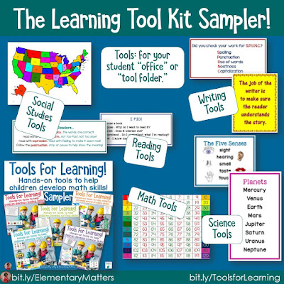 Tools for Learning! Here are several tools for children to learn to help them with the learning process. Plus, there's a freebie sample