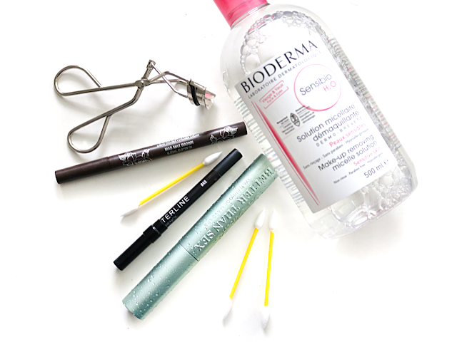 6 Products to get Perfect Winged Liner Every Time: Bioderma, Too Faced Better Than Sex Mascara, Kat Von D Tattoo Liner, Urban Decay Waterline Pencils, Shu Uemura Lash Curler