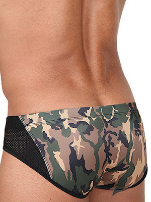 Pistol Pete Convoy Lace Up Brief Swimwear Black Back Detail Cool4guys Online Store