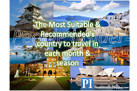 The Most Suitable & Recommended's country to travel in each month & season