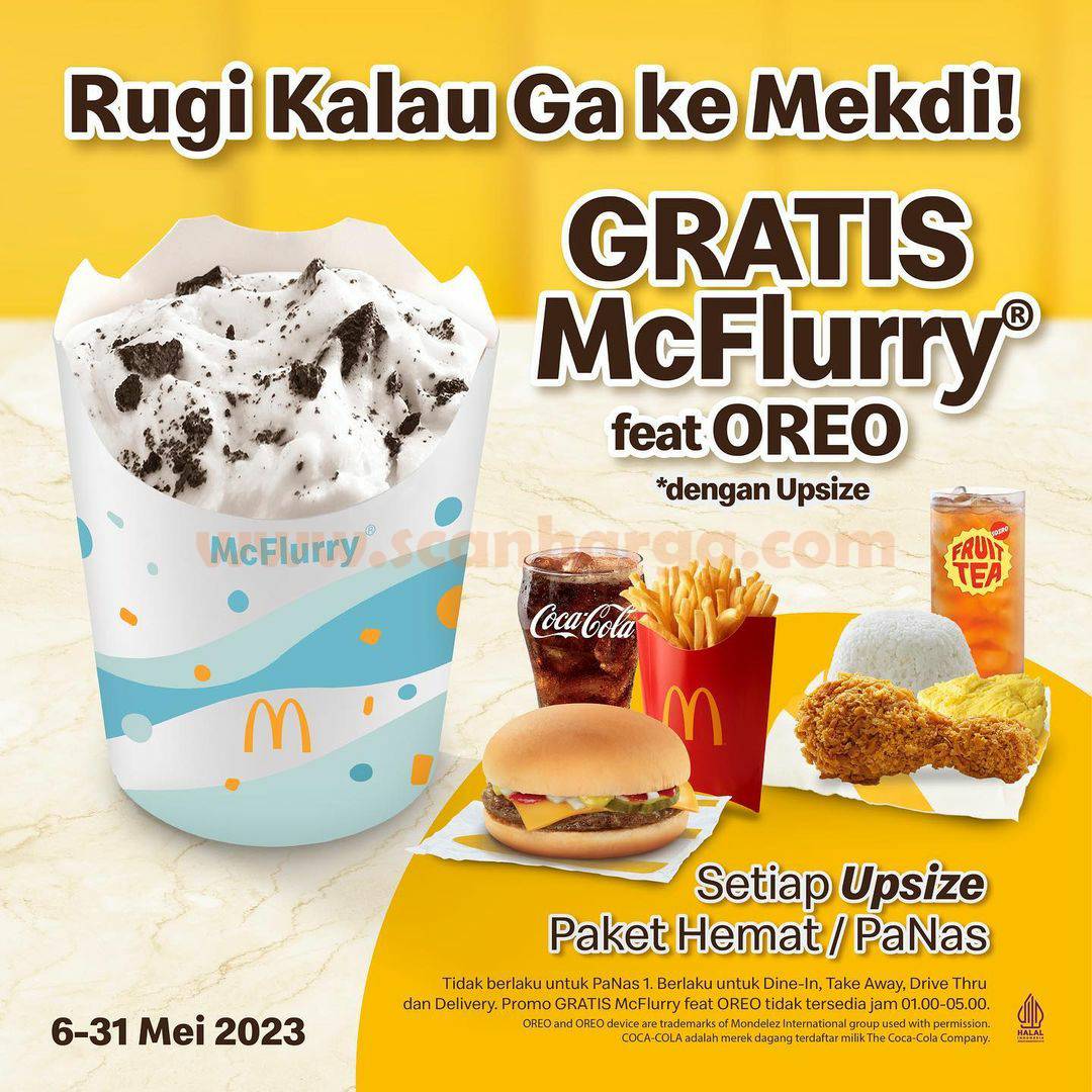 Promo McDonalds Gratis McFlurry Feat Oreo
