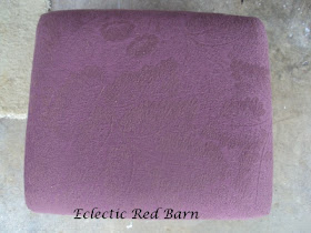 Eclectic Red Barn: Top of foot stool