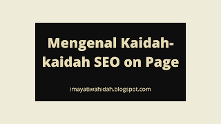 mengenal kaidah-kaidah seo