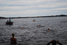 swimmers in water