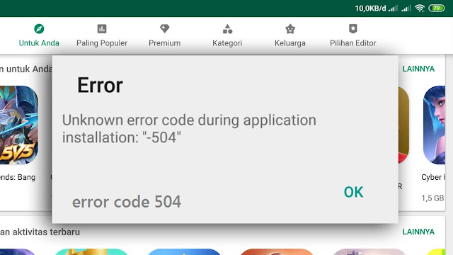 Tidak bisa instal gojek kode 504? Pakai cara ini aja!
