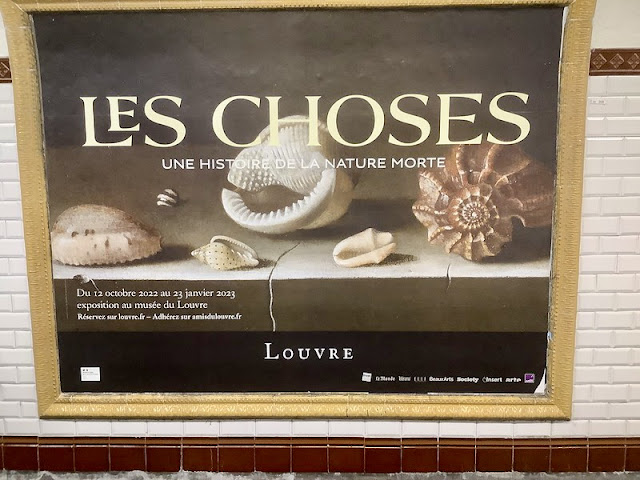 Metro poster of Louvre still life exhibit