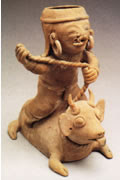 precolumbian bull rider