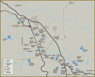 Lodha Belmondo Location Map