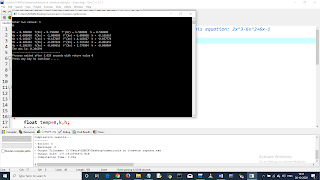 Write a C program to find the root of equation using Newton Raphson Method. Equation: 2x^3-6x^2+6x-1. pic 4