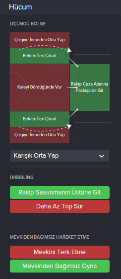 Orijinal Hücum Takım Talimatları