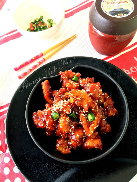 Korean Spicy Popcorn Chicken With Gochujang Sauce - Dapur 