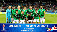 SELECCIÓN DE MÉXICO - Temporada 2016-17 - Alfredo Talavera, Oribe Peralta, Raúl Jiménez, Carlos Salcedo, Néstor Araujo, Oswaldo Alanis y Diego Reyes; Giovani Dos Santos, Javier Aquino, Marco Fabian y Juergen Damm - SELECCIÓN DE MÉXICO 2 (Raúl Jiménez, Oribe Peralta) SELECCIÓN DE NUEVA ZELANDA 1 (Chris Wood) - 21/06/2017 - Copa Confederaciones de la FIFA, Grupo A - Sochi, Rusia, Fisht Stadium