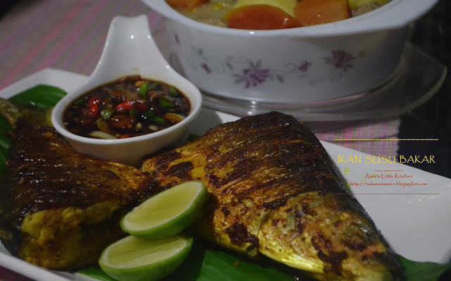 AMIE'S LITTLE KITCHEN: Ikan Susu (milkfish) Bakar & Sup 