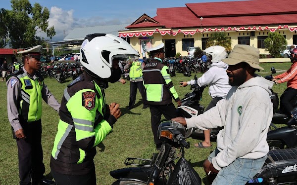 73 Kendaraan di Jayawijaya Papua Kena Tilang, Lihat