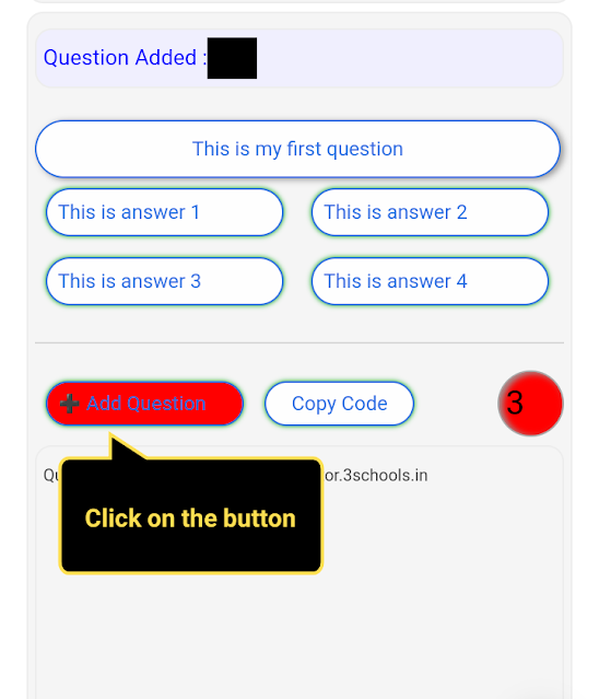 Then click "+Add Question" button.