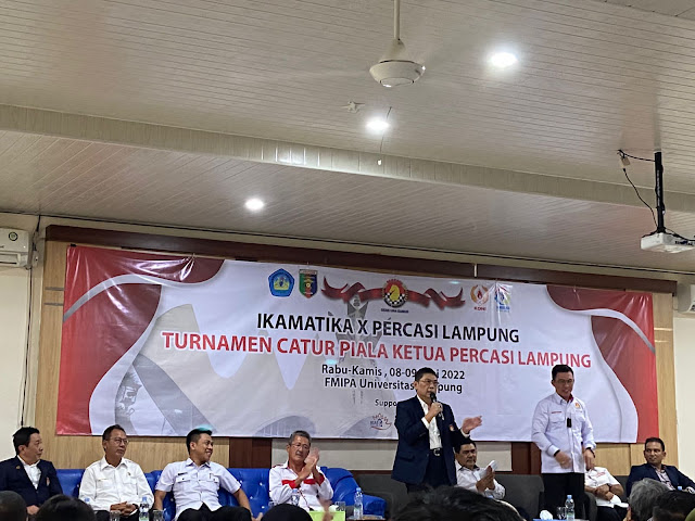 IKAMATIKA FMIPA Unila bersama PERCASI Lampung Sukses Gelar Turnamen Catur