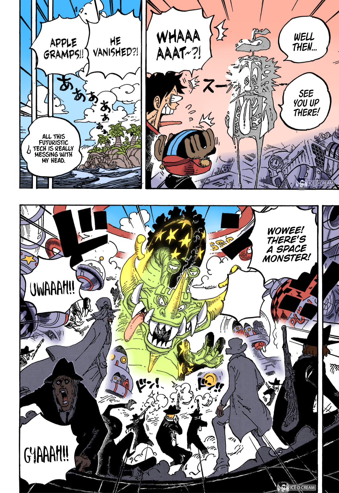 One Piece Chapter 1068 A Genius Dream Colored Full