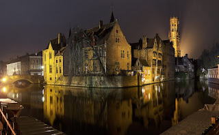 noite em Bruges Bélgica