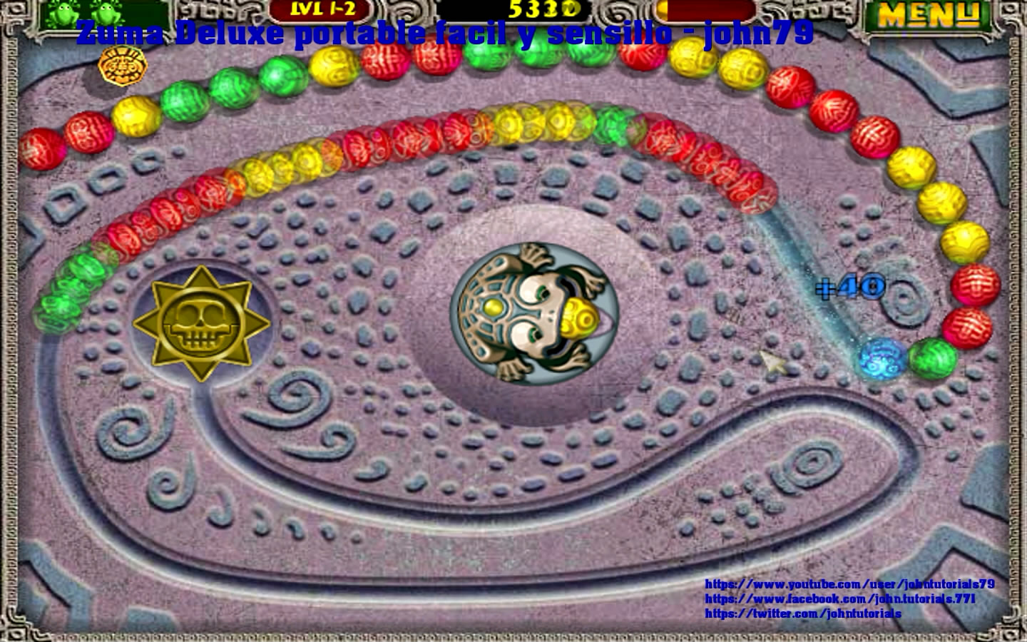 johntutorials79 full: Zuma Deluxe instalar y jugar+descarga