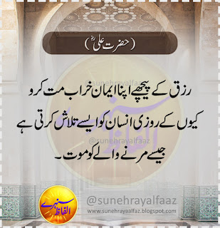 Hazrat Ali Quotes in Urdu