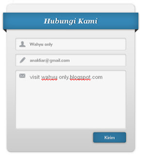 Contact Form Light Theme - wahyu only