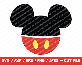 Mickey SVG, Mickey Cut File, Instant Download, Cricut & Silhouette, Png, Mickey Silhouette, Disney SVG, Mickey Mouse SVG, Disney Trip