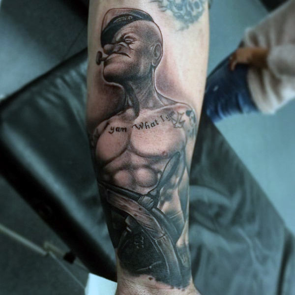 60 incríveis tatuagens do Popeye - Veja e inspire-se!