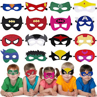 Image: Masks Party Bag Fillers for Kids, Felt Masks Costumes Toy Gift Cartoon Eye Mask Party Favors for Birthday Party Xmas