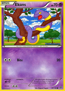 Ekans Pokemon X and Y Card