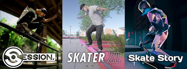 Session VS Skate-XL VS Skate Story Tricks Style