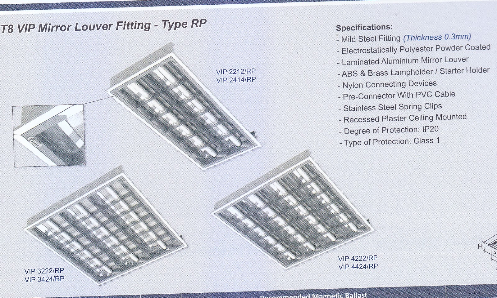CV. DAYA ANUGRAH UTAMA : Jual Kap Lampu RMI 3x18W di Bandung