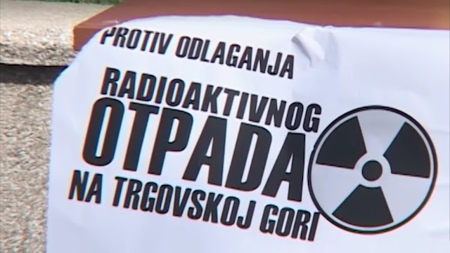 Protests against Croatian plans by Bosniaks on the construction of the nuclear waste dump