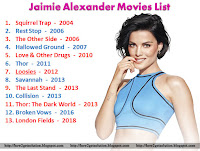 Jaimie Alexander Movies List From Squirrel Trap, Rest Stop, The Other Side, Hallowed Ground, Love & Other Drugs, Thor, Loosies, Savannah, The Last Stand, Collision, Thor: The Dark World, Broken Vows, London Fields [broken vows jaimie alexander]