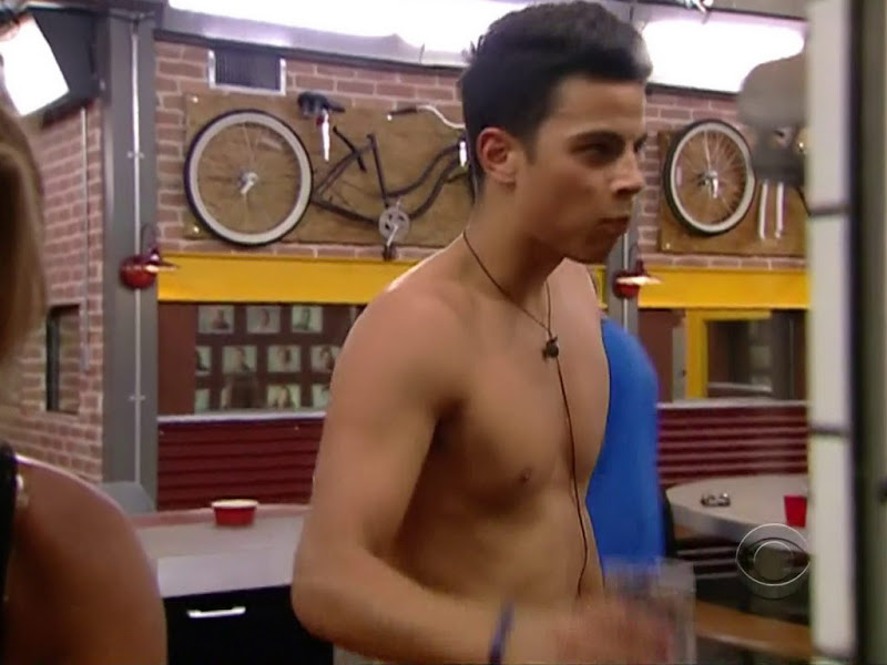 Dominic Briones Shirtless in Big Brother 13 week 2