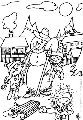 Snowman Coloring Pages for Kids