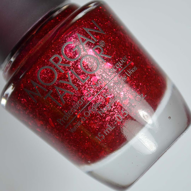red glitter nail polish