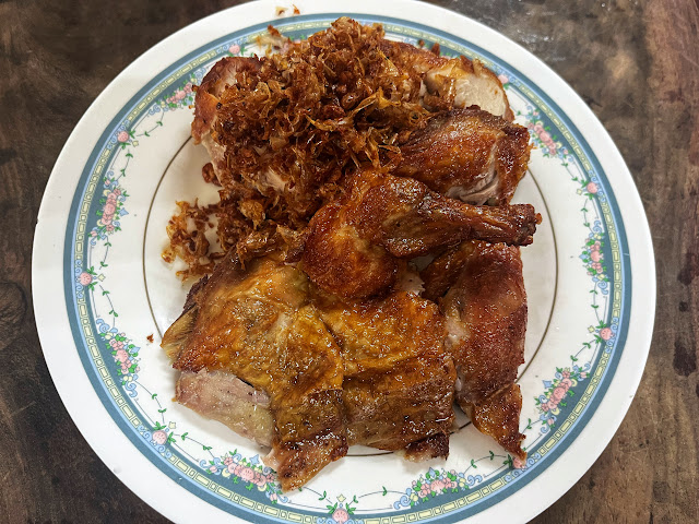 a half order of Thailand's most famous fried chicken, Soi Polo Fried Chicken, Bangkok